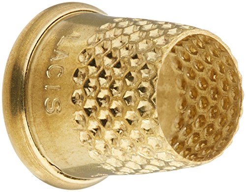 Lacis RQ62 16MM Open Top Tailor's Thimble, 16mm, Brown