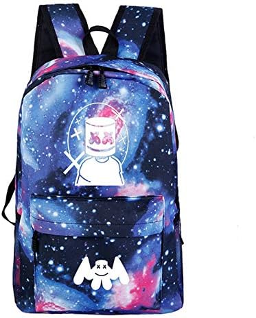 Galaxy Marshmallow Backpacks Student School Bags Bookbags Travel Bag Bookbag Laptop Backpack for Girls Boys (Galaxy)