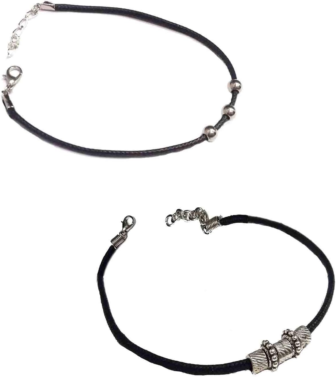 Gurjari Black Thread Anklet for Girls