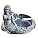 BIGOTTERS Mermaid Ashtray Vintage Cigar Ash Tray Home Decor Bar Smokers(Silver)