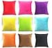 sykting Decorative Pillow Covers Solid Super Soft Short Plush Fuzzy Throw Pillow Covers for Bed Couch Chair Pack of 2 Square 18x18 inch Hot Pink