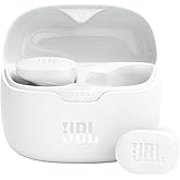 JBL Tune Buds - True wireless Noise Cancelling earbuds, JBL Pure Bass Sound, Bluetooth 5.3, 4-Mic technology for Crisp, Clear Calls, Up to 48 hours of battery life, Water and dust resistant (White)