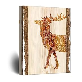 Canvas Wall Art Abstract Rustic Style...