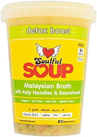 Soulful Soup Malaysian Broth with Kelp Noodles & Beanshoots - 600g (1.32lbs)