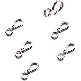 Zpsolution Double Opening Interchangeable Pendant Connector for Necklace, Jewelry Charm Bails Pendant Attachment for Jewelry Making, Pendant Holder for Necklace