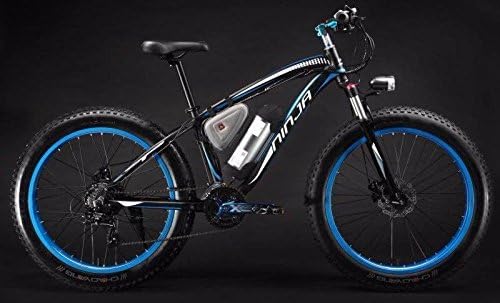 Ninja 26" Fat Tire 4.0 Electric Mountain Bike (Blue/Black)