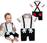 StylesILove Baby Boy Mickey Mouse Inspired Onesie Costume Romper