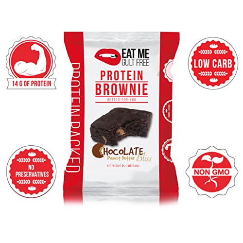 Eat Me Guilt Free Peanut Butter Bliss ProteinPacked Brownie 14G