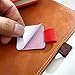 6pcs Traveler's Notebook Self-Adhesive Leather Pen Holder with Elastic Pen Loop for Notebooks, Journals,Calendars and Planners Journals (6 Colors)