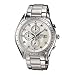 Men's Stainless Steel Edifice Mother Of Pearl Dial Crystal