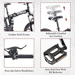 Max4out Folding Bikes Mountain Bike with High