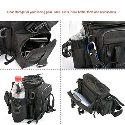 image for DYJ Fishing Bag Portable Outdoor Fishing Tackle Bags, Multiple Waist B