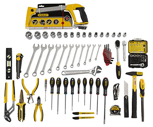 Stanley FatMax Werkzeugkoffer bestückt (54 x 40,5 x 25,5 cm, formstabiler Trolley mit Werkzeugset, Teleskophandgriff… – Bild 5