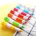 Jiulyning 24Pcs Retractable Pill Shape Ballpoint Pen, Cute Emotion, Smiling Face, Cartoon Ball Pen
