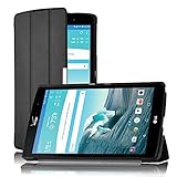 IVSO LG G PAD X8.3 Case - Ultra-Slim and Ultra-light PU Leather Folio Case Stand Cover -Only for [Verizon Wireless Model VK815] LG G PAD X8.3 (2015 Released) 4G LTE Tablet (Black)
