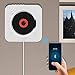 CD Player with Bluetooth - Portable CD player-01 Wall Mountable, Remote Control, FM Radio HiFi Speaker, Supports USB, Earphones and Phone Charging by HANPURE(White)