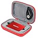 Hard Travel Case Replacement for Samsung T3 T5 Portable 250GB 500GB 1TB 2TB SSD USB 3.0 External Solid State Drives by co2CREA (Red Case)
