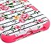 iPhone 6 Plus Case, iPhone 6S Plus Case, JoJoGoldStar Dual Layer Hybrid, Slim Fit Heavy Duty Plastic and Silicone TPU Hard Cover with Stylus and Screen Protector - Roses on Stripes