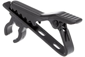 2pcs Black Metal Mini 6mm Lapel Collar Clip Mic Holder for Microphone