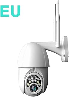 belukies PTZ IP Dome Kamera Outdoor, Überwachungskamera WLAN Aussen, 1080P Schwenk/Neige/5-Fach Optischer Zoom, IR-Nachtsich, IP66 Wasserfest, Bewegungsmelder, Unterstützung Von 64GB TF Karten