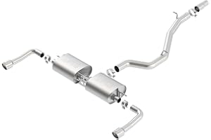 BORLA 140682 Cat-Back Performance Exhaust System for 2014-2020 Audi Quattro 4 Cyl. T-304 Stainless Steel S-Type Sound Dual Sp