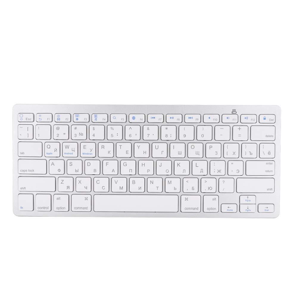 Russian Keyboard,Ultra-Thin Keyboard,78 Key Multi-Functional Wireless Bluetooth Keyboard for iOS/Mac/Android/Windows