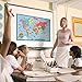 Handy Essentials Kids World Map, Dry Erase Map,Wall Decals [24 x 36 inches]