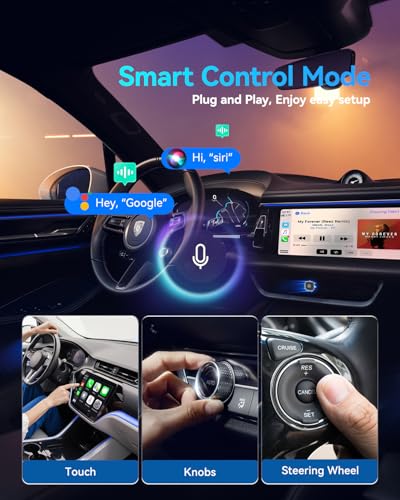 2026 Upgrade Ultra Mini CarPlay Wireless Adapter, Wireless Android Auto, 5.8 GHz WiFi, 3-5s Automatic Connection, USB-C/USB-A, Compatible with iOS10+, Android 10+, Stable & Liquid