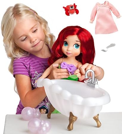 Amazon Disney Princess ディズニープリンセス アニメーター ドール 人形 コレクション リトル マーメイド アリエル デラックス バスタブ ギフトセット 16インチ 40cm 人形 ドール おもちゃ