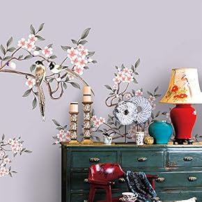 Wall Murals for Bedroom Chinese Style Removable Wallpaper Peel and Stick Wall Stickers - 66x96 inches