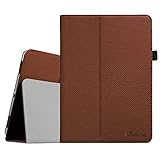 Fintie iPad Air 2 Case - Slim Fit Leather Folio Case with Smart Cover Auto Sleep / Wake Feature for Apple iPad Air 2 (iPad 6) 2014 Model, Brown