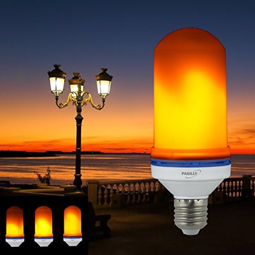 LED Flame Effect Light Bulb: 3 Modes - Flickering Simulated Decorative Fire E26 Lamp Lantern – Great for creating Bar Romantic Festival Restaurant Atmosphere and Mood lighting