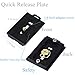 GkGk Quick Release Plate for G06/G06s Tripod Pan Head with 2pcs GkGk 1/4