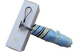 BAODINI Travel Small Mini Sun Umbrella with Case Lightweight with Aluminum Frame Compact Size UV Protection Purse Umbrella for Kids & Women