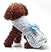 Petroom Cute Dog Clothes Pet Costume Puppy Dress,Doggie Sundress for Small Girl Dogs Blue S