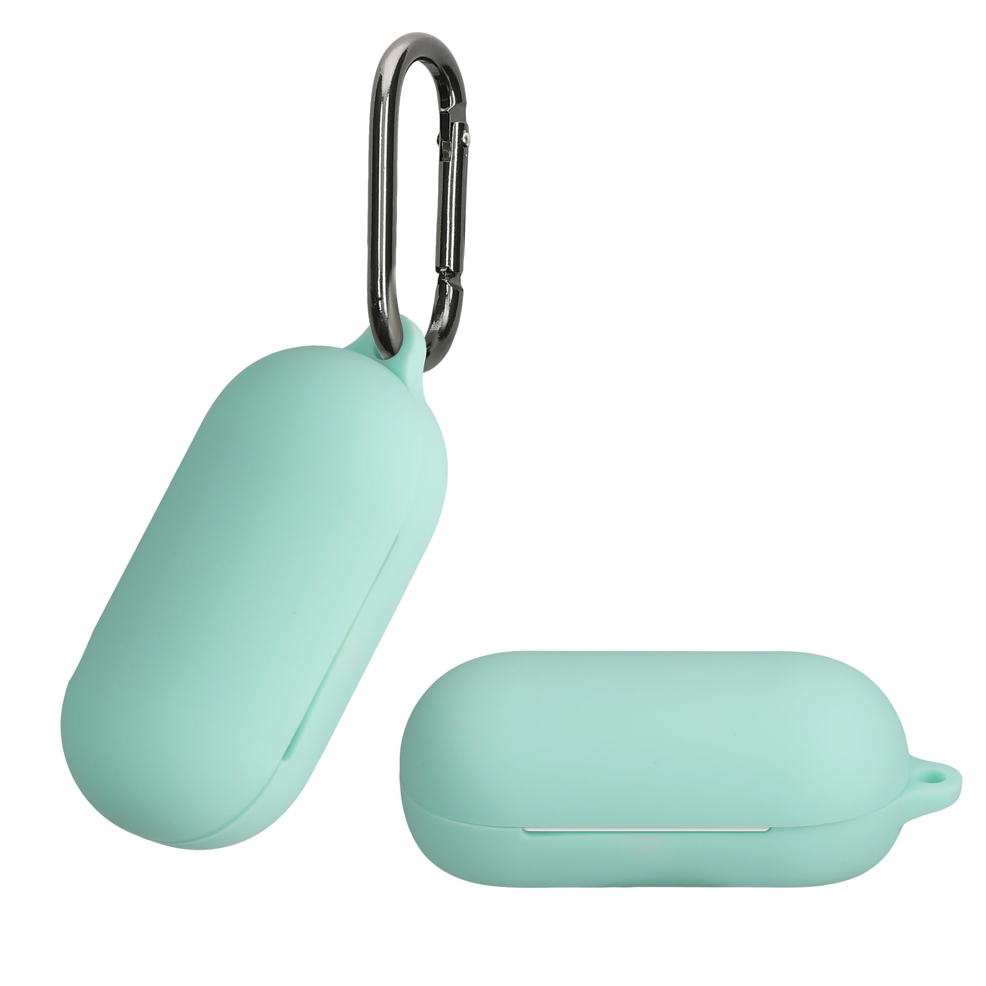 kwmobile Case Compatible with Sony WF-C700N Case - Silicone Cover Holder for Earbuds - Mint