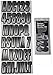 Hardline Products Series 300 Factory Matched 3-Inch Boat & PWC Registration Number Kit - Silver/Black - SIBKG300