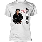 Michael Jackson 'Bad' (White) T-Shirt