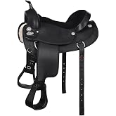 HILASON Flex Tree Western Horse Saddle Cordura Synthetic Trail &amp; Pleasure | for Horses