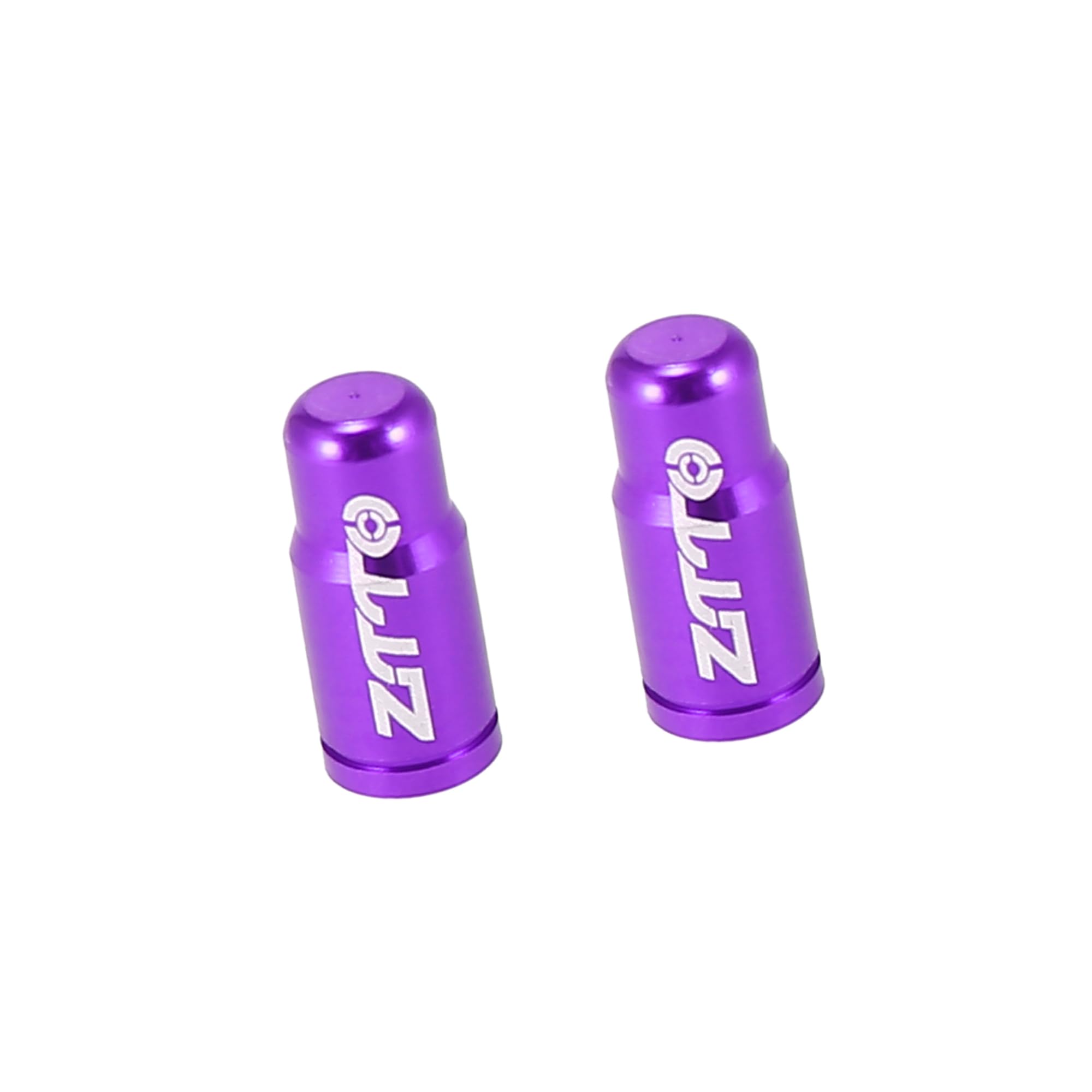 A ABSOPRO Tire Valve Caps French Dust Covers for Bicycle Road Purple Set of 2