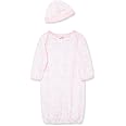 Little Me Baby Girls' 2-Piece Nightgown and Cap Set