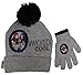 Disney Girls Descendants Grey Beanie Cuffed Winter Hat and Gloves Set - Size 4-14 [4014]