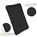 Fintie Silicone Case for Amazon Fire HD 8 (Previous Generation - 6th) 2016 release - [Honey Comb Series] Light Weight Anti Slip Shockproof Kids Friendly Cover (NOT Fit All-New Fire HD 8 2017), Black