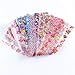 Macute Flowers Nail Transfer Foils Fresh Nails Supply Foil Decals 16 Designs Floral Nail Transfers Starry Sky Paper for Women Fingernails and Toenails Acrylic Decorations Manicure Tips Wraps Charms