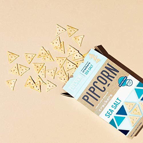 PipCorn Heirloom Mini Snack Crackers Sea Salt (3 Pack of 4.25oz Boxes