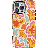 Casely iPhone 16 Pro Max Case | Tropical Color Splash | Abstract Retro | Bold Protective Design | Compatible with MagSafe