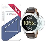 Fossil Q Founder Gen 1 Screen Protector, Wimaha 9H Tempered Glass Screen Protector for Fossil Q Founder Gen 1 with 2.5D Round Edge in Scratch Resistant