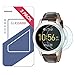 Fossil Q Founder Gen 1 Screen Protector, Wimaha 9H Tempered Glass Screen Protector for Fossil Q Founder Gen 1 with 2.5D Round Edge in Scratch Resistant