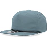 5 Panel High Profile Relaxed Cotton Blend Rope Hat