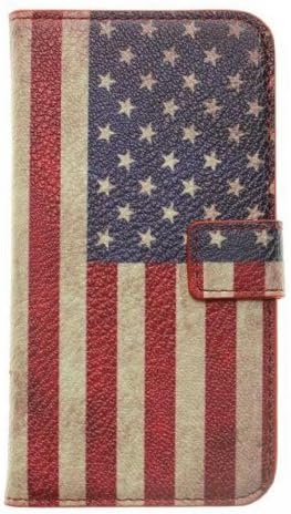 Angelseller XKM New Retro American Flag Pattern Flip Wallet Leather Stand Case With Credit Card / ID Slots Magnetic Flip Cover for Samsung Galaxy S3 III i9300